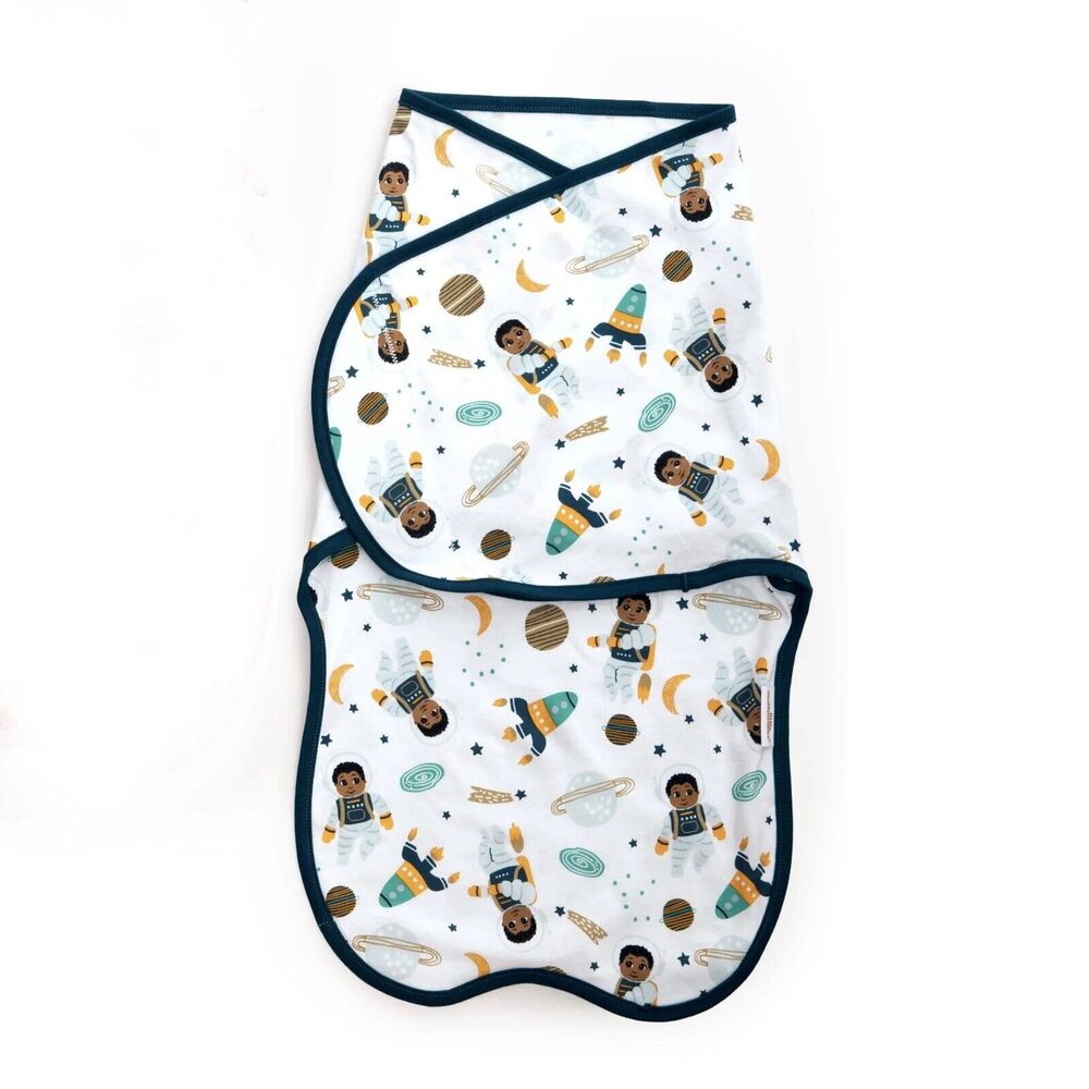 Little Muffincakes Baby Swaddle 100% Cotton, Astronaut and Space Theme 0-3month